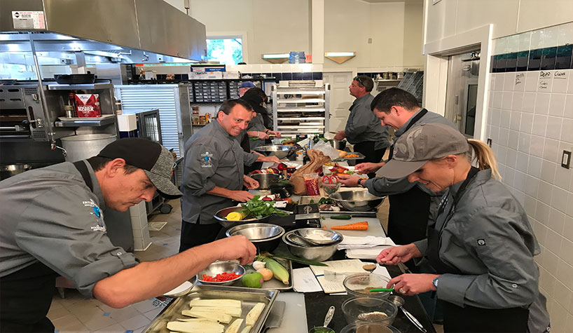 Interstate’s F&B Council prepared 27 meat-free dishes at The Culinary Vegetable Institute.