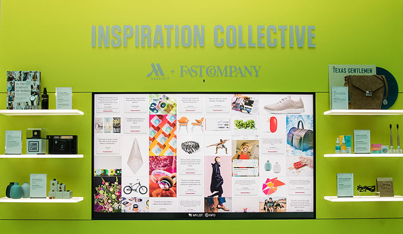 The “Inspiration Collective” showcases products, experiences and services.