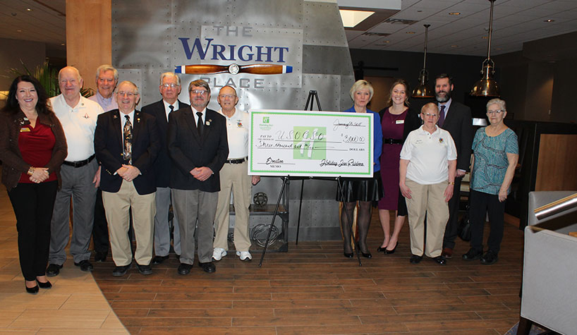 The Holiday Inn Dayton/Fairborn in Ohio donated to the USO of Central and Southern Ohio.