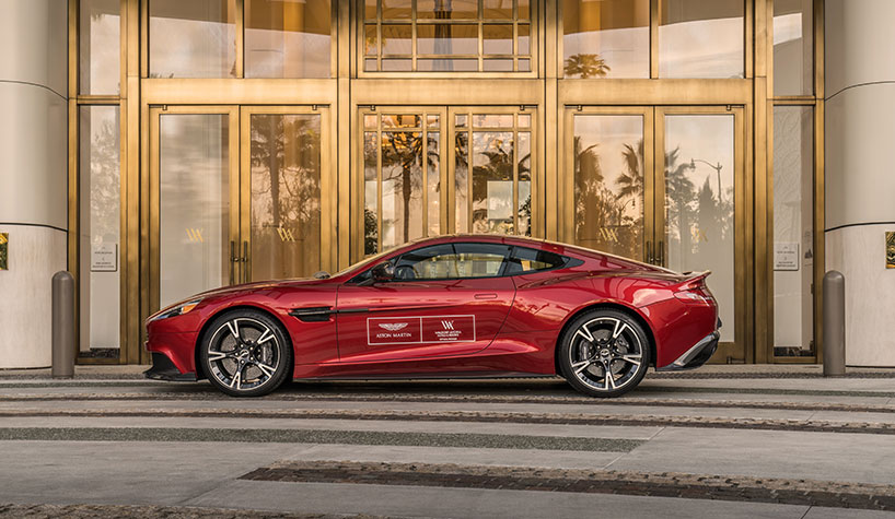 Guests can drive an Aston Martin through Beverly Hills, CA.
