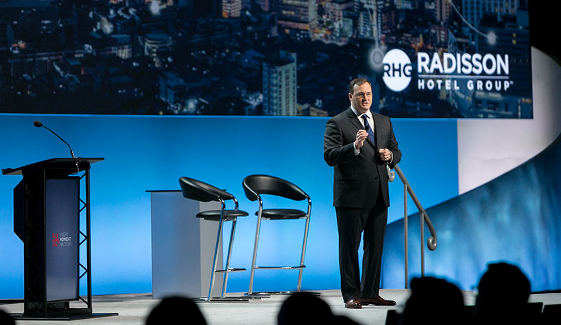 Radisson Hotel Group's Kevin Carl previewed the brand's new tech platform.