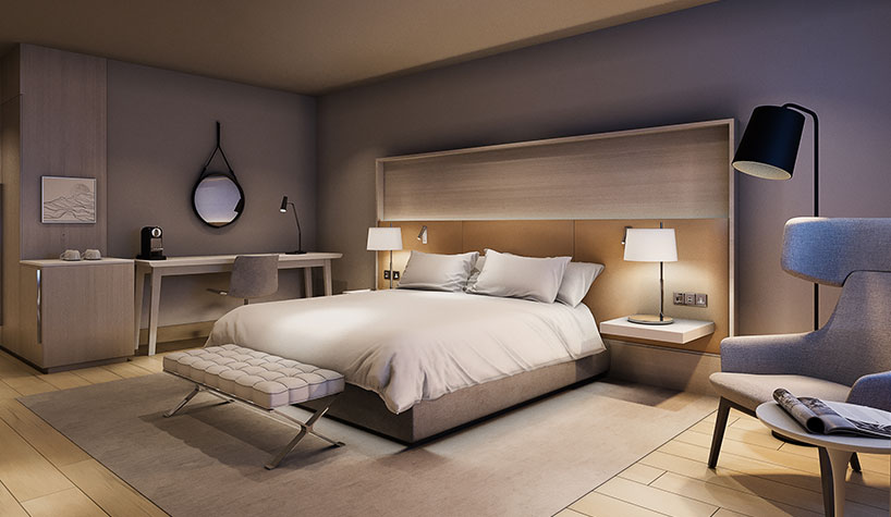 Radisson Hotel Group revealed new model room designs for the brand.