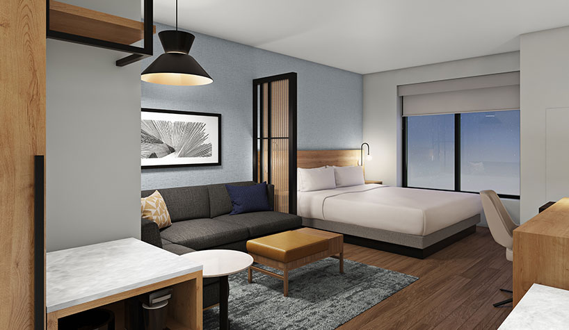 As part of its new generation of hotels, Hyatt Place revealed a new design of its guestrooms.