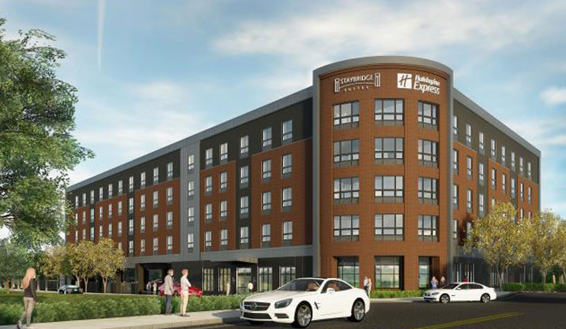 A new dual-branded Staybridge Suites and Holiday Inn Express hotel is coming to Boston.