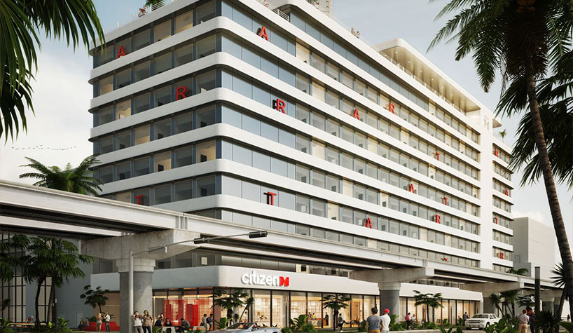 Rendering of CitizenM Miami Worldcenter