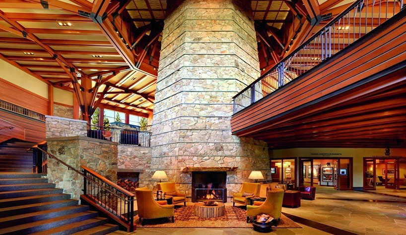Lobby at Ritz-Carlton Lake Tahoe
