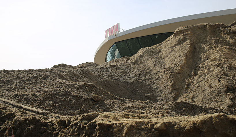 The sand was excavated in 2017 to build the TWA Hotel’s 50,000-sq.-ft. events center.