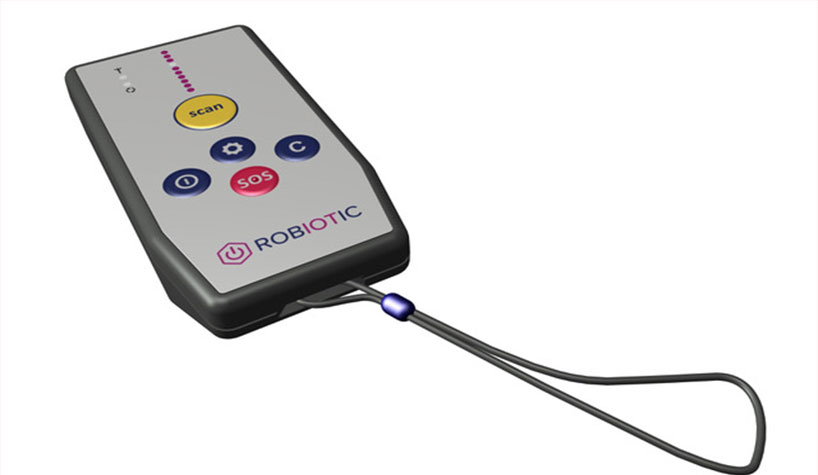 Robiotic MaidSafe combines a pocket-size panic button for hotel housekeeping staff with a hotel room operations management system.