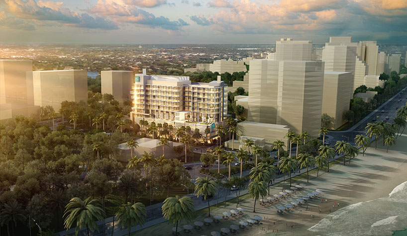 Rendering of AC Hotel by Marriott Fort Lauderdale Beach.