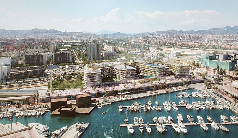 A rendering of the Hard Rock Barcelona