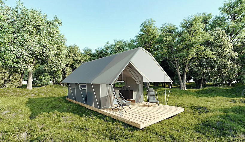 Glampique's furnished tents enable guests to connect with nature while having a boutique hotel experience.