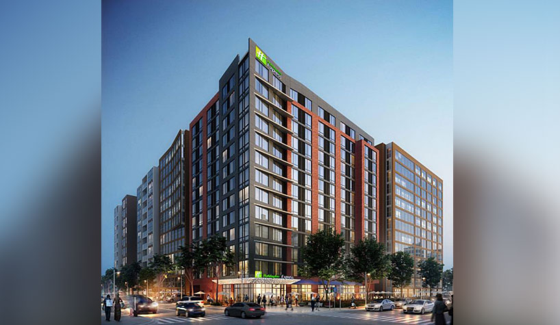A groundbreaking was recently held for a new Holiday Inn Express hotel in downtown Washington, D.C.
