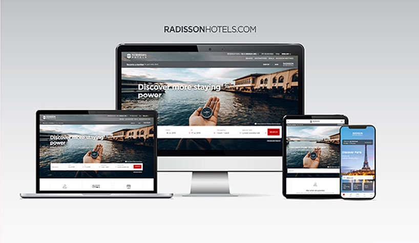 Radisson Hotel Group has launched a new website and app.