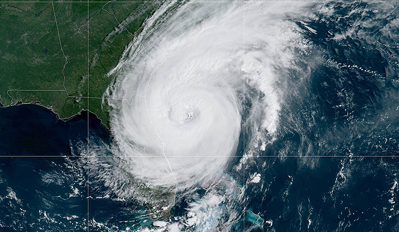 After devastating parts of The Bahamas, Hurricane Dorian is now on a path up the East Coast of the U.S. Photo: NOAA