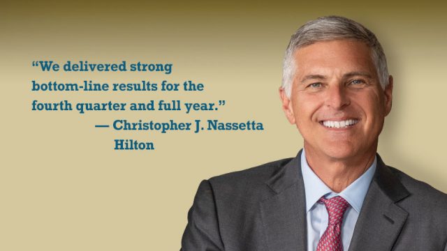 Hilton Reports Q4 and 2019 Results