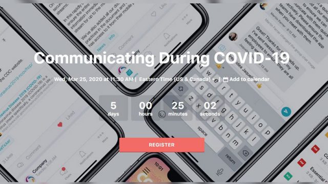 Beekeeper to Host ‘Communicating During COVID-19’ Webinar on Wednesday, March 25