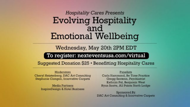 NEXT Events Hosts Wellbeing Webinar to Benefit Hospitality Cares