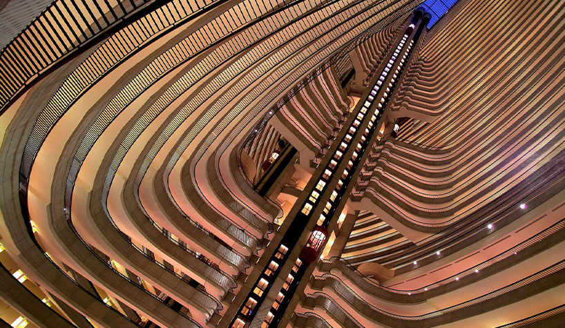 The atrium at the Atlanta Marriott Marquis, home of the 32nd Hunter Hotel Investment Conference.