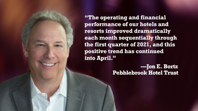Pebblebrook reports 'encouraging' signs for Q1