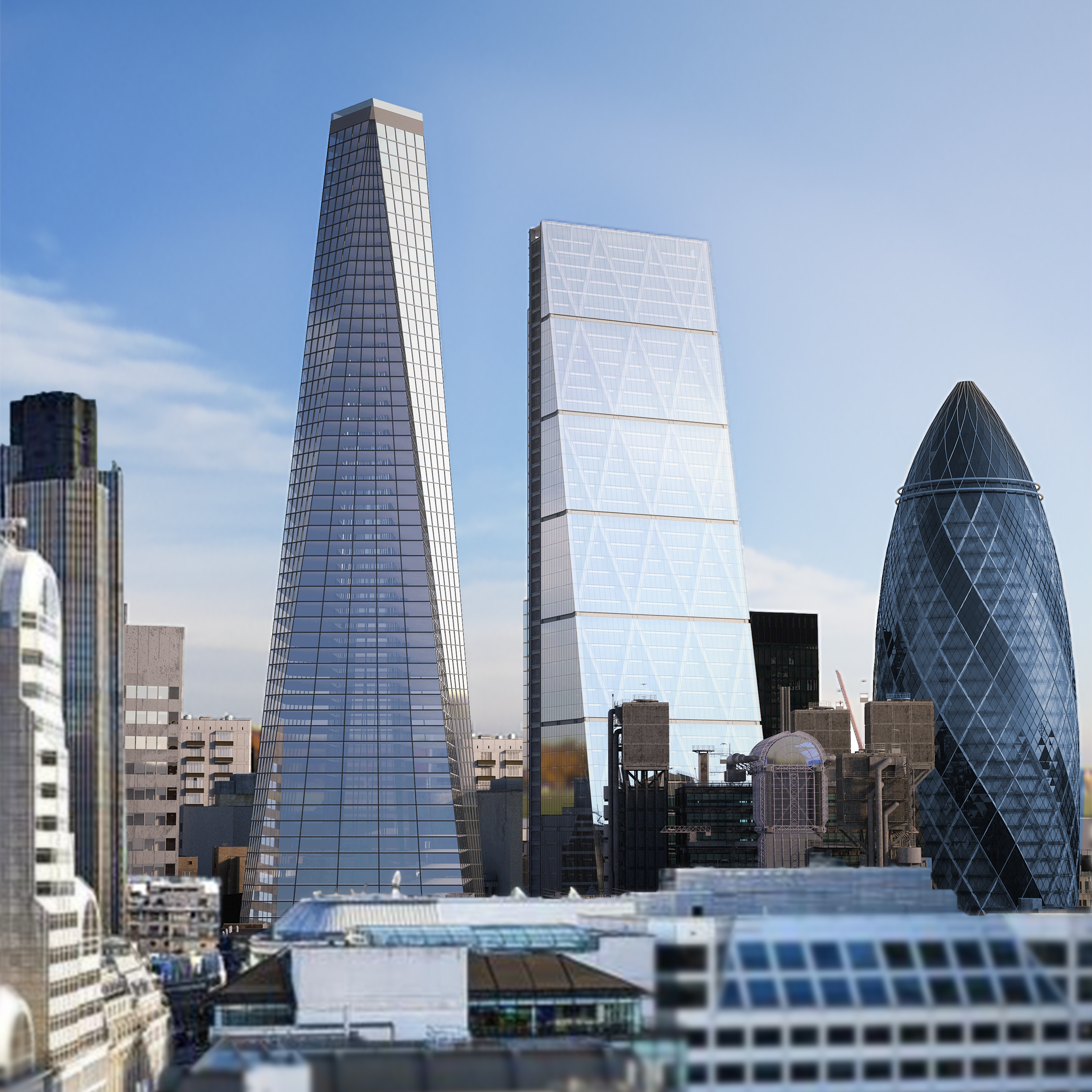 Swimmers will have a 360-degree view of the London skyline.