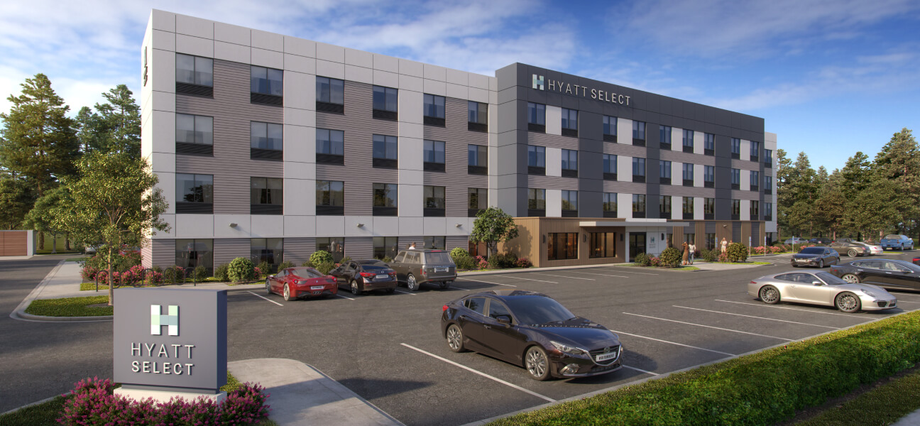A rendering of the Hyatt Select brand