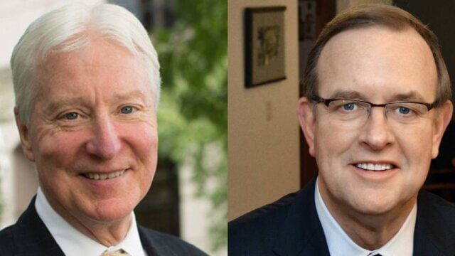 From left: John B. “Jack” Corgel and John H. Longstreet