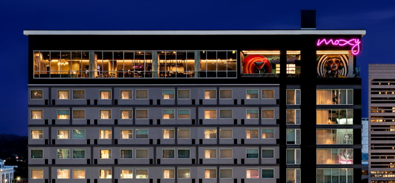 APF closed and committed to financing 51 hotel assets including the Moxy Charlotte Downtown.
