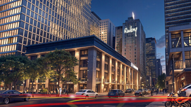 Rendering of the future Ruby Hotel property in Chicago