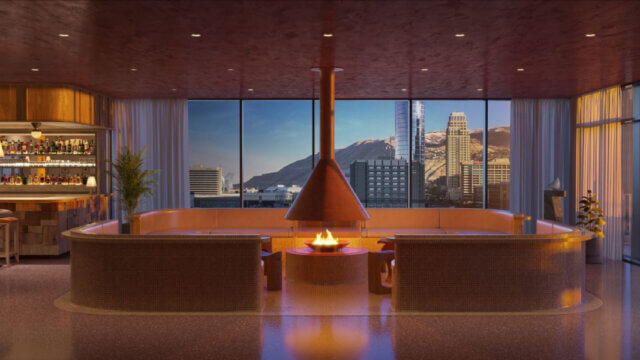 Rendering of the future Kimpton hotel in Salt Lake City
